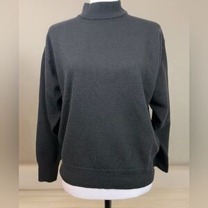 Expert by Evergreen Mens/Unisex Merino Wool Mock Neck Sweater L